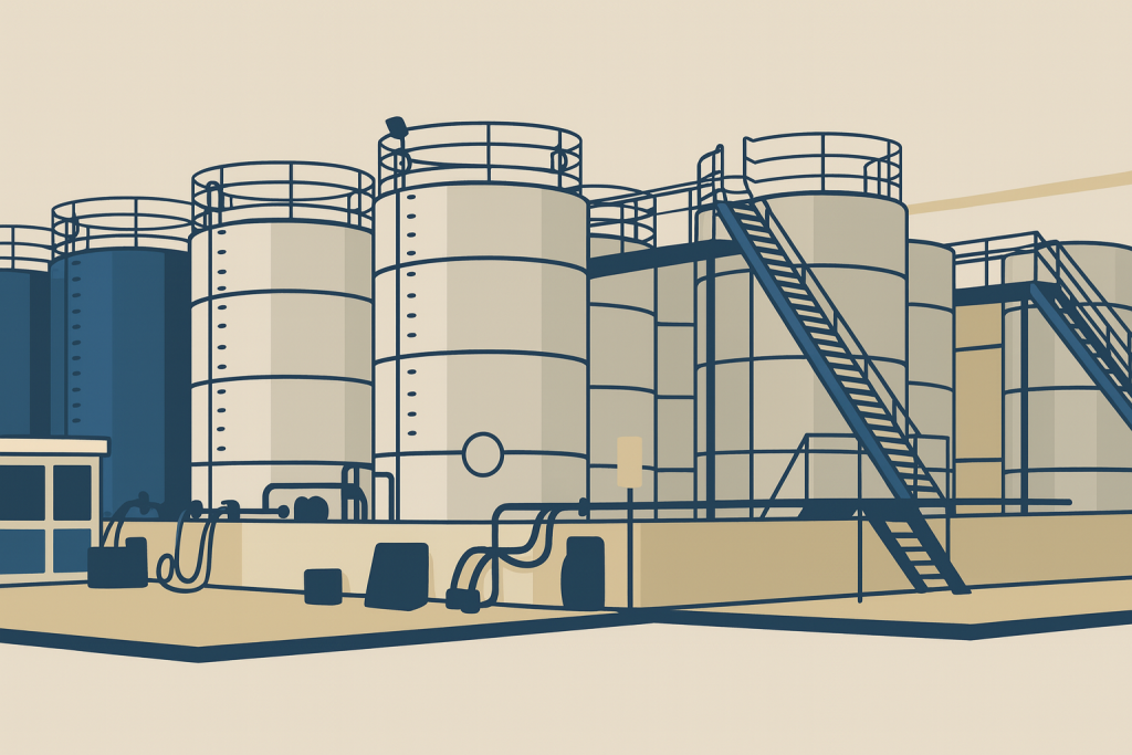 tank level monitoring illustration