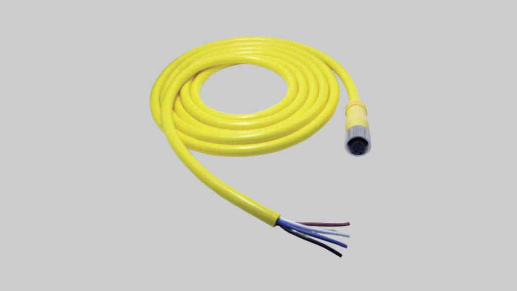 M12 4-pin cable for ultrasonic sensor