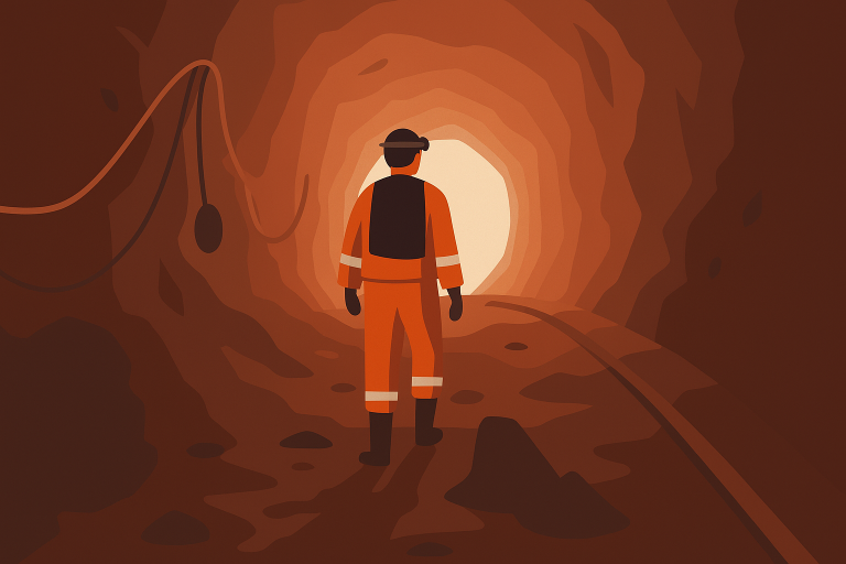 coal miner illustration