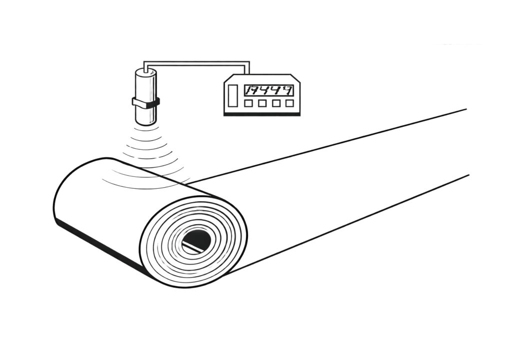 ultrasonic sensor for roll diameter