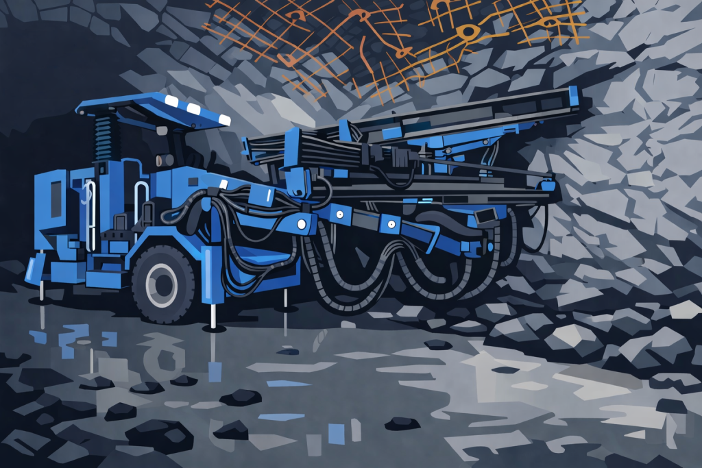 Intrinsically Safe Ultrasonic Sensor being used in underground mining equipment
