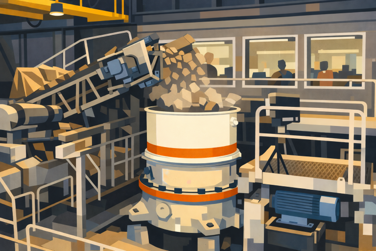 Monitoring Crusher Feed Levels in Mining Operations with ultrasonic sensor